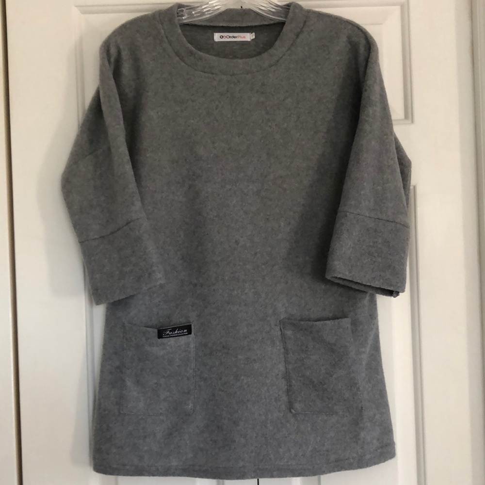 Super Soft Fleece Drop Shoulder Tunic Dress